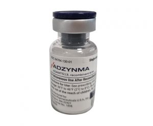 ADZYNMA（apadamtase alfa /cinaxadamtase alfa）