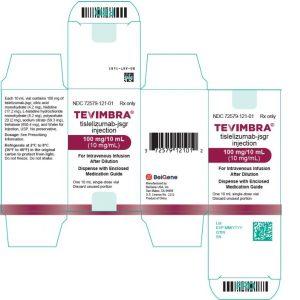 Tevimbra(Tislelizumab-jsgr,替雷利珠单抗)